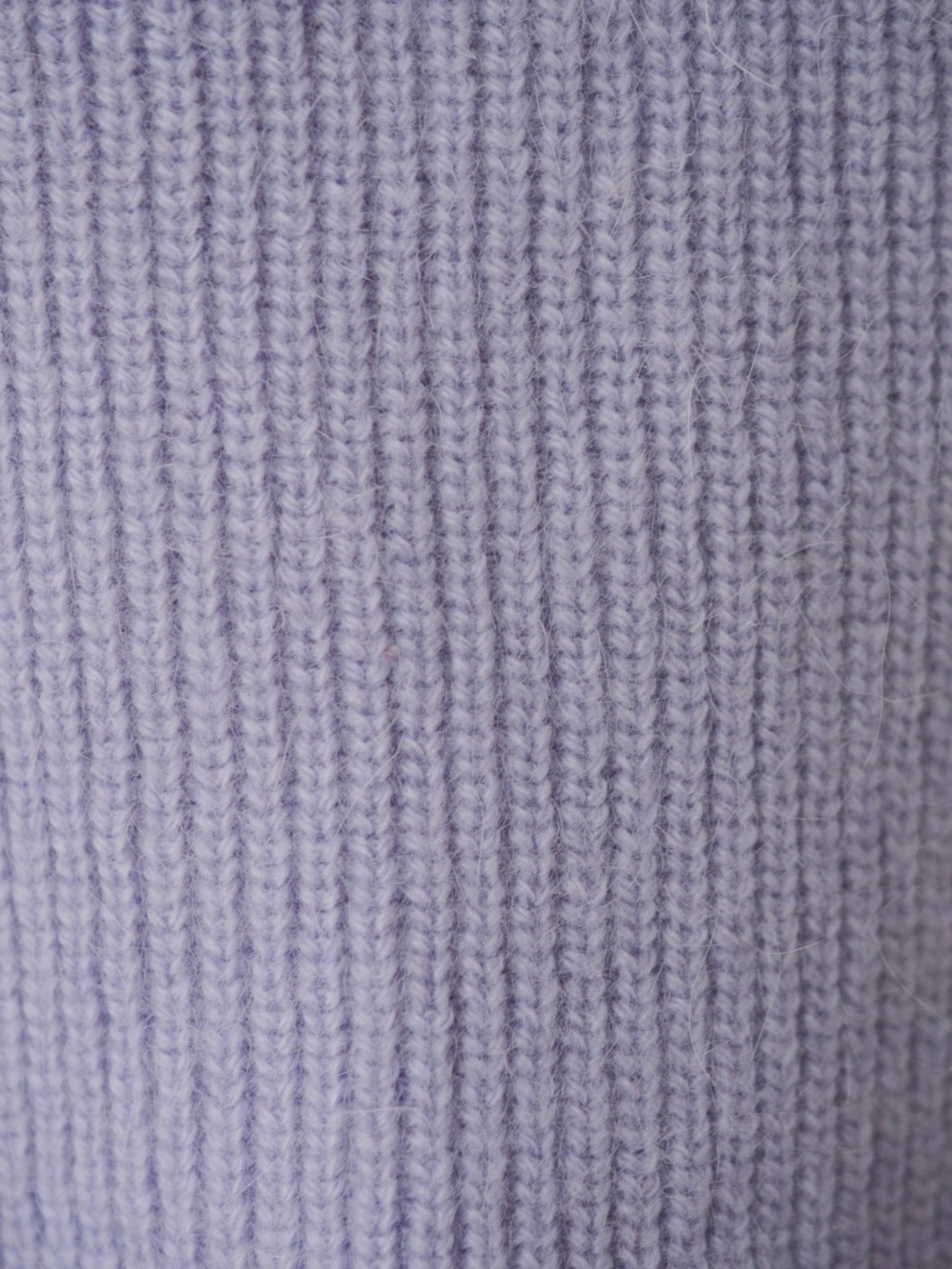 Code X Mode Angora Fuzzy Knit Cami Tank Top Lilac Ribbed Sweater - Picture 3 of 5